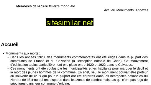 memoires1gm.fr alternative sites
