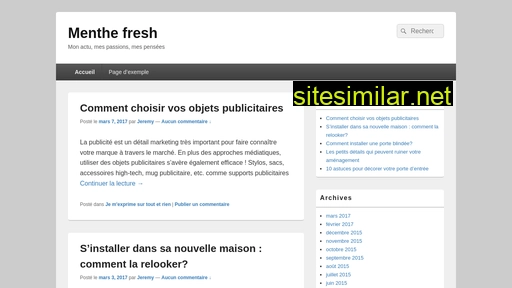 menthe-fresh.fr alternative sites