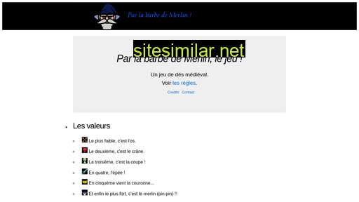 merlinsbeard.fr alternative sites