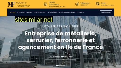 metalleriefrancilienne.fr alternative sites