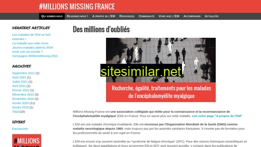 millionsmissing.fr alternative sites