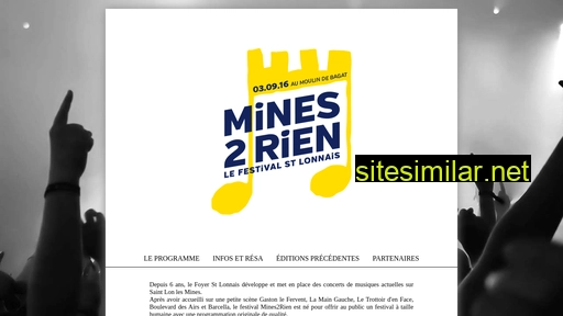 mines2rienlefestival.fr alternative sites