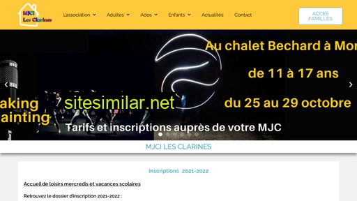 mjcilesclarines.fr alternative sites
