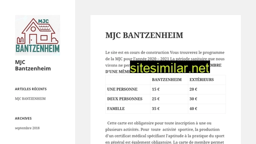 mjc-bantzenheim.fr alternative sites