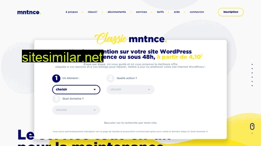 mntnce.fr alternative sites