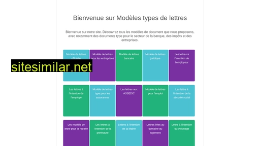 Modeles-types-lettres similar sites