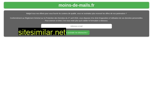 moins-de-mails.fr alternative sites