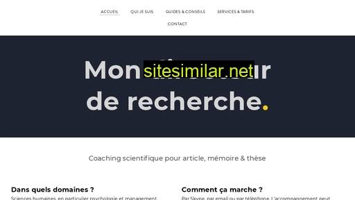 mondirecteurderecherche.fr alternative sites