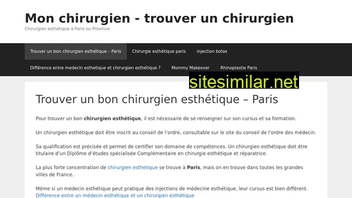 monchirurgien.fr alternative sites