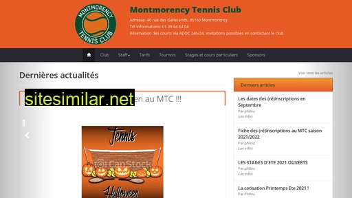 montmorencytennisclub.fr alternative sites