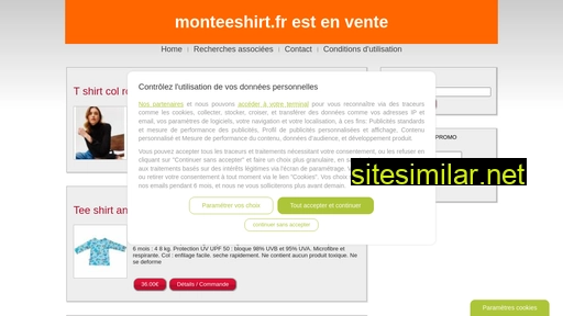 monteeshirt.fr alternative sites