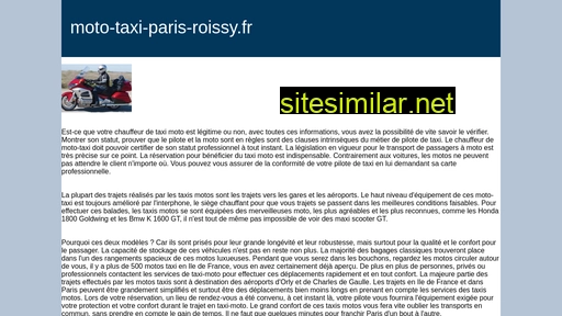 moto-taxi-paris-roissy.fr alternative sites