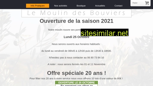 moulindesbouviers.fr alternative sites
