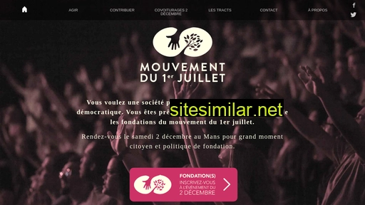mouvementdu1erjuillet.fr alternative sites