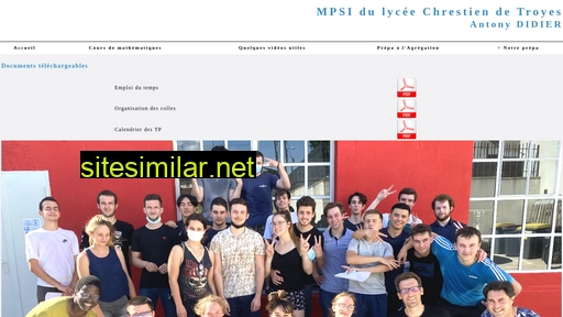 mpsi-troyes.fr alternative sites