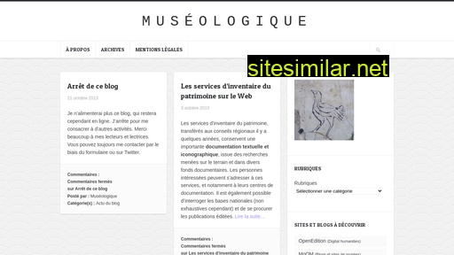 Museologique similar sites