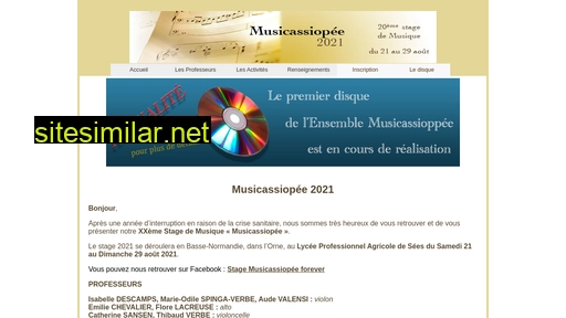 musicassiopee.fr alternative sites