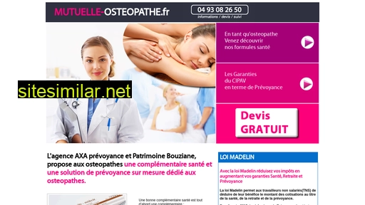 mutuelle-osteopathe.fr alternative sites