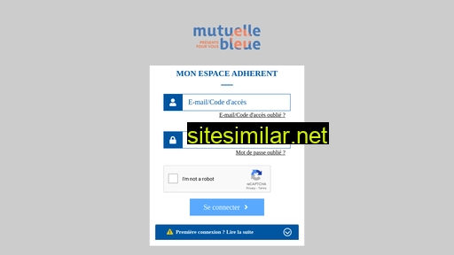 mutuellebleue-adherents.fr alternative sites