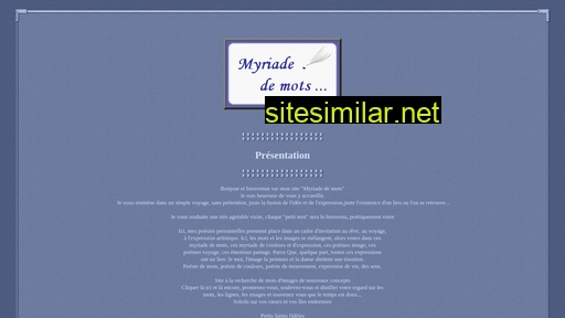 myriadedemots.fr alternative sites