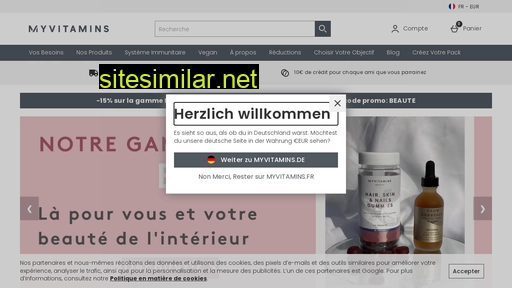 myvitamins.fr alternative sites