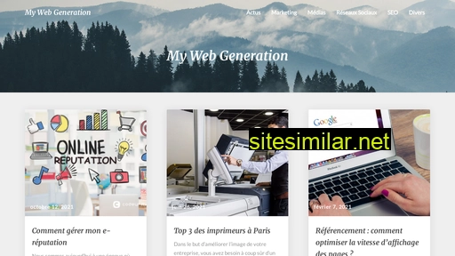 mywebgeneration.fr alternative sites