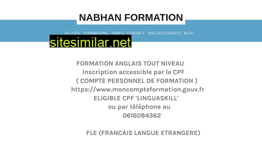 nabhanformation.fr alternative sites