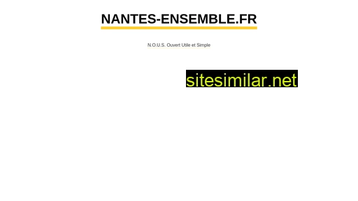nantes-ensemble.fr alternative sites