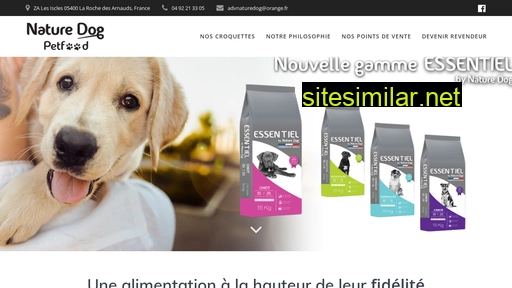 naturedog-petfood.fr alternative sites