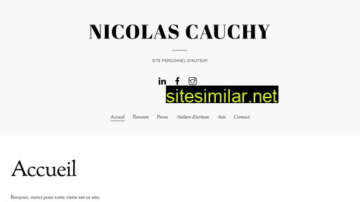 Nicolascauchy similar sites