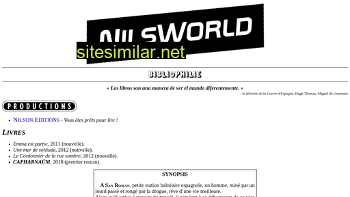 Nilsworld similar sites