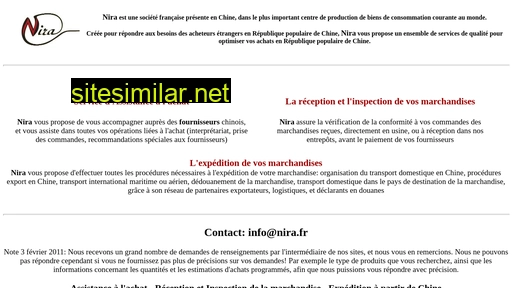 nira.fr alternative sites