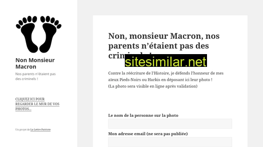 nonmonsieurmacron.fr alternative sites