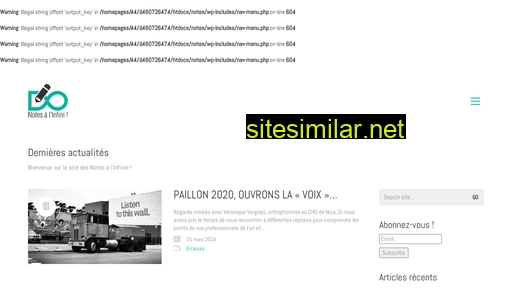 notesalinfini.fr alternative sites