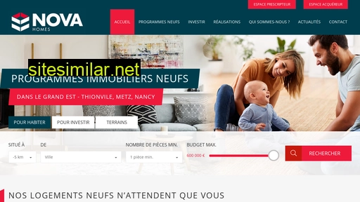 novahomes.fr alternative sites