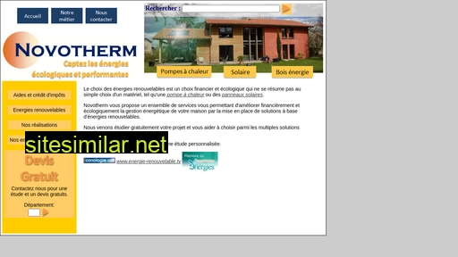 novotherm.fr alternative sites