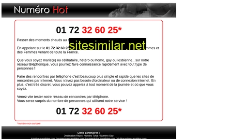 numerohot.fr alternative sites