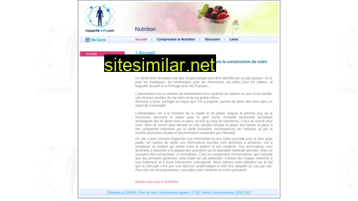 nutrition-sante.fr alternative sites