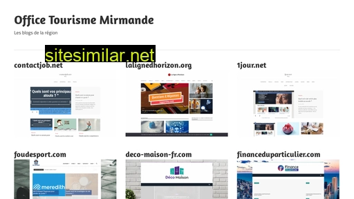 officetourismemirmande.fr alternative sites