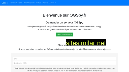 ogspy.fr alternative sites