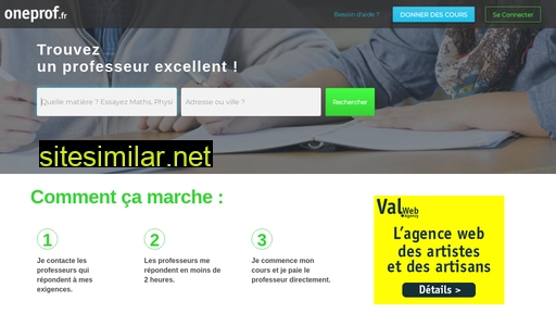 oneprof.fr alternative sites