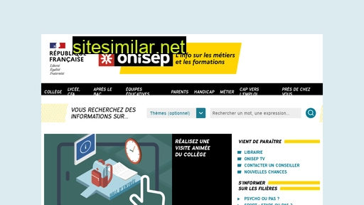 onisep.fr alternative sites