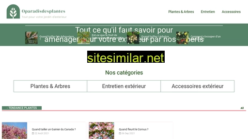 oparadisdesplantes.fr alternative sites
