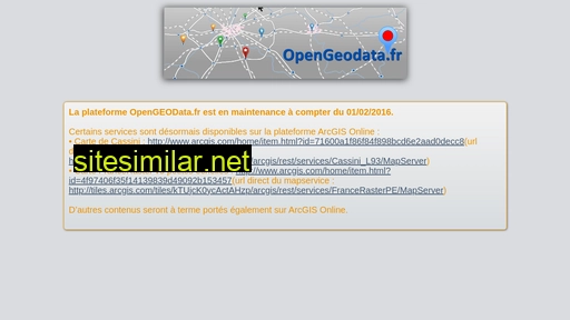 opengeodata.fr alternative sites