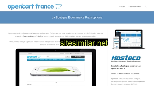 Opencart-france similar sites