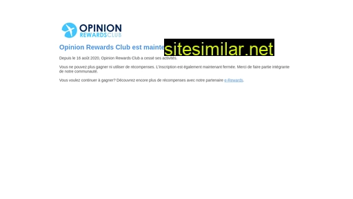 opinionrewardsclub.fr alternative sites