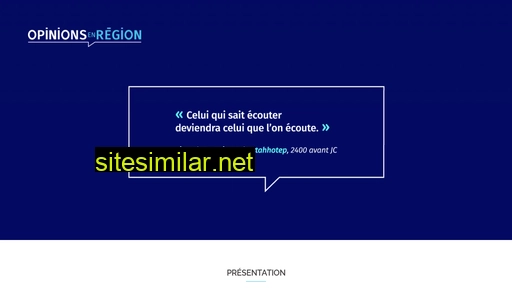 opinionsenregion.fr alternative sites