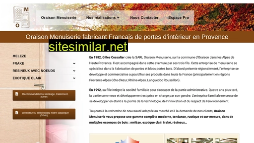 oraisonmenuiserie.fr alternative sites