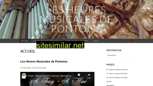 orguespontoise.fr alternative sites