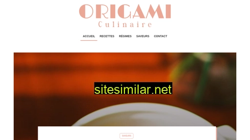 Origamiculinaire similar sites